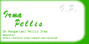 irma pellis business card